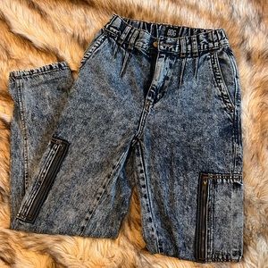 Urban outfitters UO BDG acid wash cargo jeans